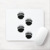 Zwart Beer schilderafdrukken Muismat (Met muis)