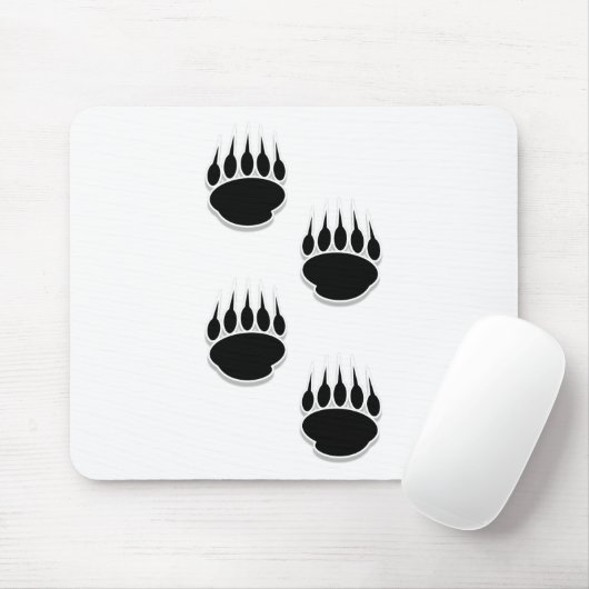 Zwart Beer schilderafdrukken Muismat (Met muis)