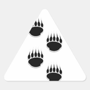 Zwart Beer schilderafdrukken Sticker