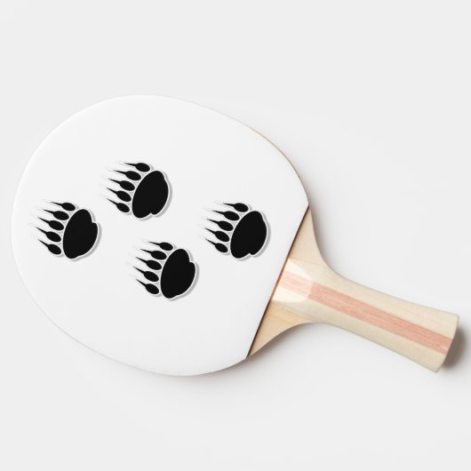 Zwart Beer schilderafdrukken Tafeltennisbatje (Zijkant)