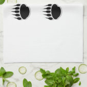 Zwart Beer schilderafdrukken Theedoek (Gevouwen)