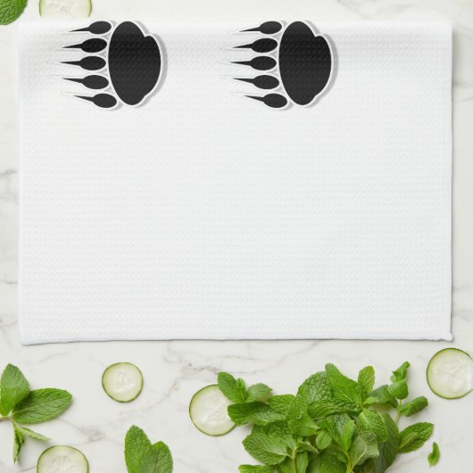 Zwart Beer schilderafdrukken Theedoek (Gevouwen)