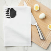 Zwart Beer schilderafdrukken Theedoek (Quarter Fold)