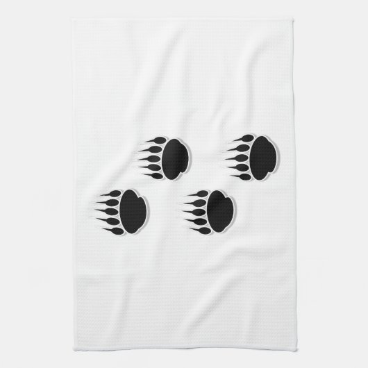 Zwart Beer schilderafdrukken Theedoek (Verticaal)