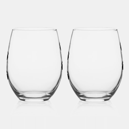 Zwart Beer schilderafdrukken Wijnglas Zonder Voet (Links)