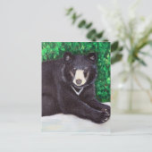 Zwart Beer schilderen Briefkaart (Staand voorkant)