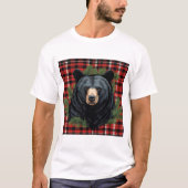 Zwart Beer Silhouet T-shirt (Voorkant)