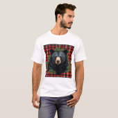 Zwart Beer Silhouet T-shirt (Voorkant volledig)