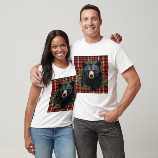 Zwart Beer Silhouet T-shirt (Unisex)