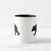 Zwart Beer Silhouette Mok (Midden)