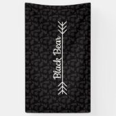 Zwart Beer Spandoek (Verticaal)