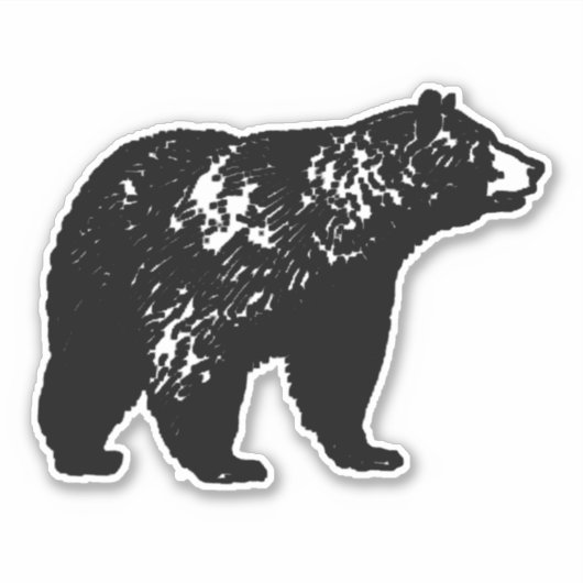 Zwart Beer Sticker (Voorkant)