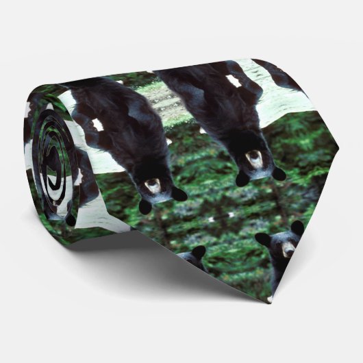 Zwart Beer Stropdas (Opgerold)