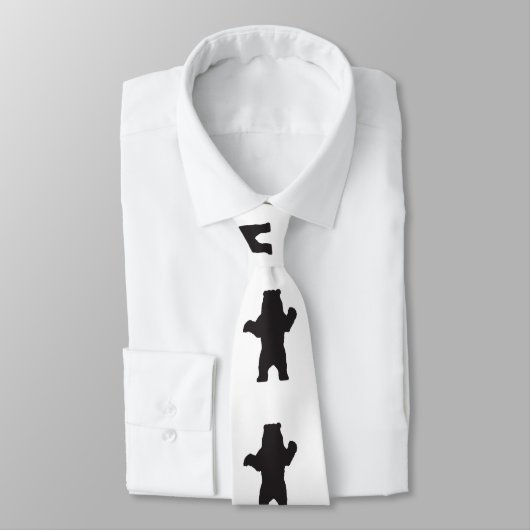 Zwart Beer Stropdas (Gebonden)