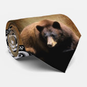 Zwart Beer Stropdas (Opgerold)