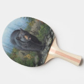 Zwart Beer Tafeltennisbatje (Zijkant)