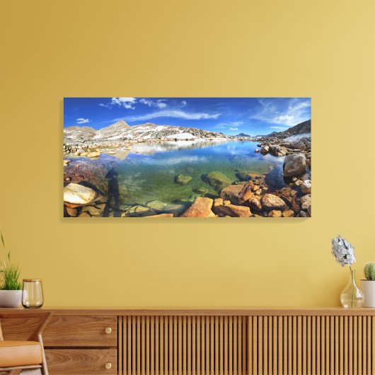 Zwart Beer Tarn - Sierra Canvas Afdruk (Insitu (Woonkamer))