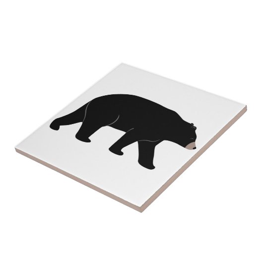 Zwart Beer Tegeltje (Zijkant)