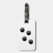 Zwart Beer Verf Afdrukken Aangepaste naam Bagagelabel (Achterkant verticaal)