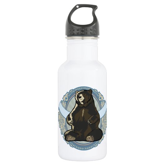 Zwart beer waterfles  (Voorkant)