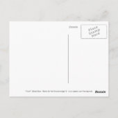 Zwart Beer Wildlife Briefkaart (Achterkant)