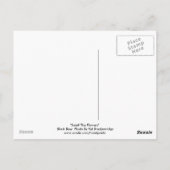 Zwart Beer Wildlife Briefkaart (Achterkant)