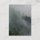 Zwart Beer Wildlife & Misty Forest Visitekaartjes (Achterkant)