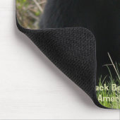 Zwart Beer Wildlife Supporter Mousepad Muismat (Hoek)