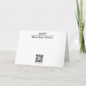 ZWART BEER WINTER - MOOIE SNEEUWMAN FEESTDAGEN KAART (Achterkant)