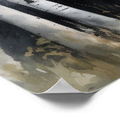 Zwart Beer Woodland Animal Art Print Poster (Hoek)