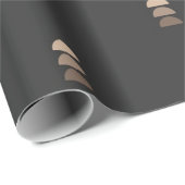 Zwart beige geometrische halve cirkel inpakpapier (Rol Hoek)