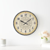 Zwart & Beige  klok Zodiac Tekens Antiek (Huis)