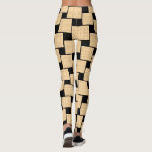 Zwart & Beige Leggings Lang (Achterkant)