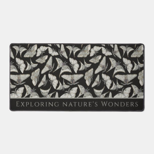 Zwart beige mot patroon entomoloog geschenken bureaumat