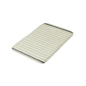 Zwart Beige Verticaal Streeppatroon Badmat (Gekanteld)