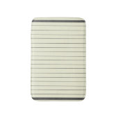 Zwart Beige Verticaal Streeppatroon Badmat (Voorkant Verticaal)