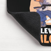 Zwart Belt Level ontgrendeld Muismat (Hoek)