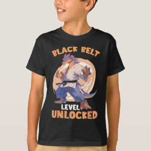 Zwart Belt Level ontgrendeld T-shirt