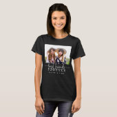 Zwart Best Friends Forever T-shirt (Voorkant volledig)