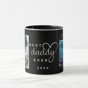 Zwart beste papa ooit Vaderdag 2 Foto Mok