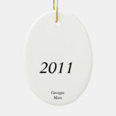 Zwart betaald fret keramisch ornament (Achterkant)