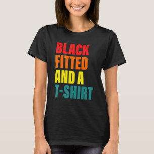 Zwart bevestigd t-shirt