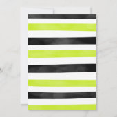 Zwart bewerkbare bowling uitnodiging (Achterkant)