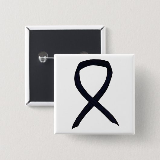 Zwart bewustzijn Aangepaste art-tinten Vierkante Button 5,1 Cm (Voorkant /achterkant)