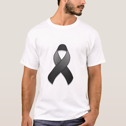 Zwart bewustzijn lint T-shirt (Voorkant)