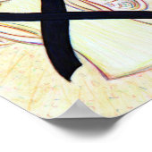 Zwart bewustzijn Poster Ribbon Angel - Kunst afdru (Hoek)