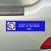 ZWART BIJ DE BLOCK - 2007 -,... BUMPERSTICKER (Op auto)