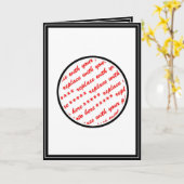 Zwart bijgesneden fotosjabloon kaart (Gele Bloem)