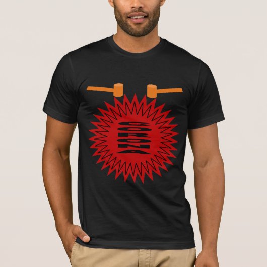 Zwart BIO T-shirt BYE CORONA (Voorkant)
