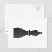 Zwart bisschopsmaakstuk briefkaart (Voorkant / Achterkant)